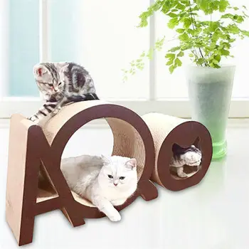 Multifunctional zgarieturii de pisica bord gheare gheare de pisică jucărie ondulat cat gunoi mobilier de uzura