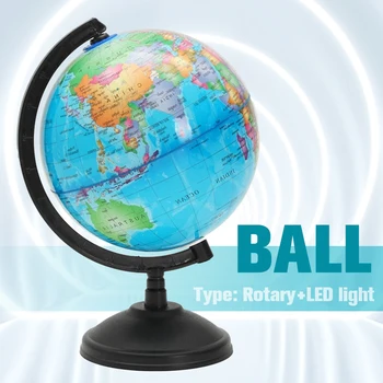 1/2 buc LED-uri Lumina Lumii Pământ Glob Harta de Geografie Jucărie de Învățământ Biroul Gadget-uri Cu Copii de uz Casnic Ideal Miniaturi-Cadou Planeta