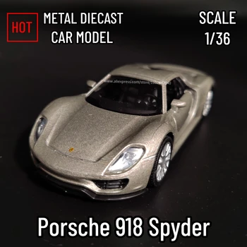 1:36 Porsche 918 Spyder Replica Metal Model De Masina Scară Turnat Sub Presiune Vehicul Colectare Acasă Decor Interior Cadou Copil Jucărie