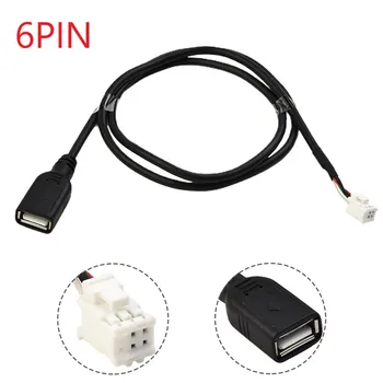 1 buc 4Pin &6pini Conector de Extensie USB Cablu Adaptor Pentru Radio Auto Stereo Auto Înlocui Accesorii