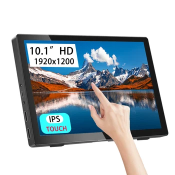 10.1 Inch Touchscreen IPS Monitor Portabil Cu Built-in de Trepied Și-a Construit în Difuzoare 1200P HDMI Pentru PS4/PS5/Xbox/Laptop Android