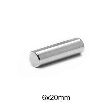 10/20/50/100buc găuri alungite 6x20 mm Magneți Puternici 6mmx20mm Permanent Mici, Rotunde Magnet 6x20mm Magnet Neodim foarte Puternic 6*20 mm N35