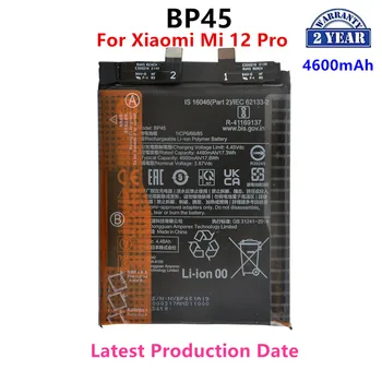 100% Orginal BP45 Baterie de 4600mAh Pentru Xiaomi Mi 12 Pro Telefon Înlocuire Baterii