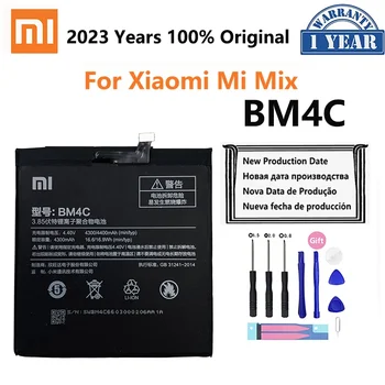 100% Original BM4C Baterie Pentru Xiaomi Mi se Amestecă 1 Mix1 XiaomiMix Baterii BM 4C 4400mAh de Înlocuire Telefon Batteria