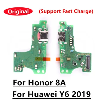 100% Original, Nou Pentru Huawei Y6 2019 / Onoare 8A Încărcător de Bord Port USB Conector de Încărcare Cablu Flex Microfon Microfon Plug