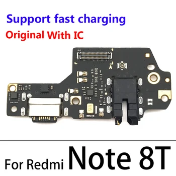 10BUC o Mulțime de Noi Încărcător de Bord PCB Flex Pentru Xiaomi Redmi Notă 8T Port USB Conector Dock de Încărcare Cablu Panglică Piese de schimb