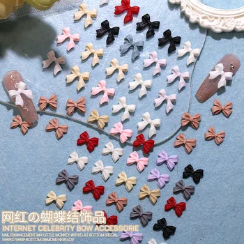 10buc Kawaii Arcul Mini Drăguț 3D Decoratiuni de Arta Unghiilor Mată Fluture Unghiile Farmece Modele DIY Rășină Japoneză Unghii Accesorii