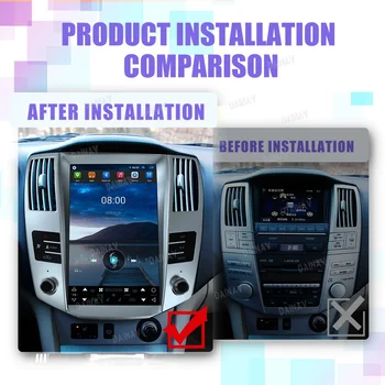 12.1 Inch Android 13 Radio Auto Pentru Lexus RX RX300 RX330 RX350 RX400H 2004-2008 Auto Carplay Player Multimedia, Navigare GPS