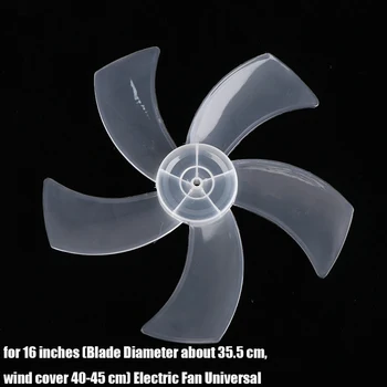 16-inch Universal Fan Blade Holder Cu Capac Piuliță Cinci frunze Mari de Vânt Acasă Plastic Paletele de Ventilator cu Zgomot Redus Pentru Verticală/Birou de Fani