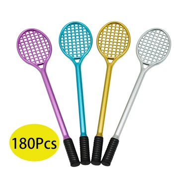 180Pcs Gel Stilou Scris Punctul de Papetărie Drăguț Racheta de Tenis de Modelare Racheta de Badminton Pen