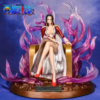 18cm Anime One Piece Boa Hancock Figura Tronul Împărăteasa Stătea Doamna de Acțiune Figurina Pvc Model Delicat Statuie Decor Cadouri