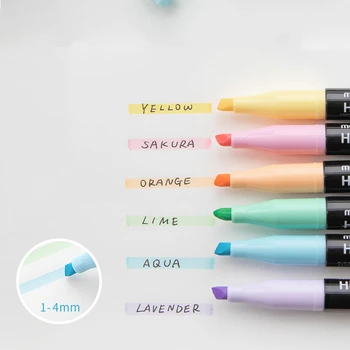 1buc 1-4mm Loc de Linie Arta de Desen Marker de Culoare Pastel de Evidențiere Stilou pentru a Scrie Evidențierea Birou Rechizite Școlare