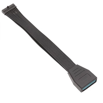 1buc Placa de baza Placa de baza USB 3.0 20 Pini de sex Feminin pentru USB 3.0 20 de Pini de sex Masculin Cablu de Extensie-15cm