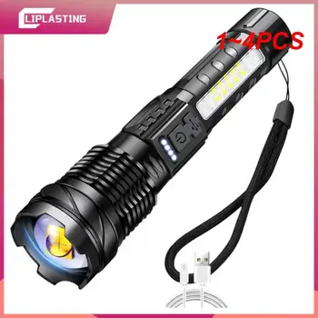 1~4BUC Puternic XHP50 Lanterna LED-uri Impermeabil 18650 Cu Lumina Partea 7 Moduri de Camping Pescuit Lanterna USB Reîncărcabilă