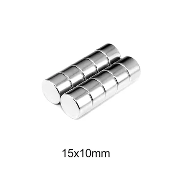 2/5/10/20/30buc 15x10 mm din Neodim Magneți Puternici 15mm*10mm Rotundă cu statut Permanent Magnet 15x10mm Magnetic Puternic Magnet 15*10