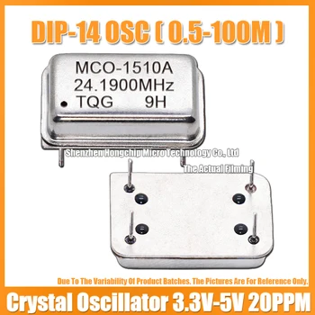 (2 BUC) DIP-14 24.19 M 24.19 MHZ 24.190 MHZ Dreptunghiulară de Dimensiune Completă Active Oscilator cu Cristal 3.3 V-5V-Compatibil 15PF 20PPM