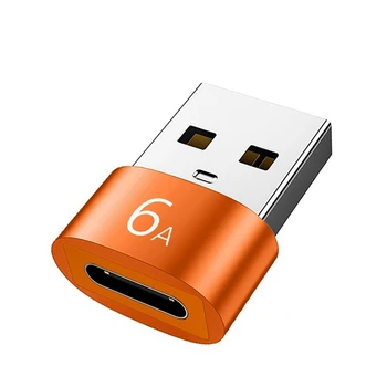 2 buc 6A Type C La USB 3.0 Adaptor OTG USB-C de sex Feminin La Masculin USB Converter Pentru Samsung, Xiaomi, Huawei, Orange