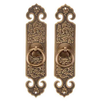 2 buc Epocă Cabinet Mânere de Metal Trage Inele Decorative Mâner Sertar Stil Chinezesc Dulap Ocupa cu Șuruburi