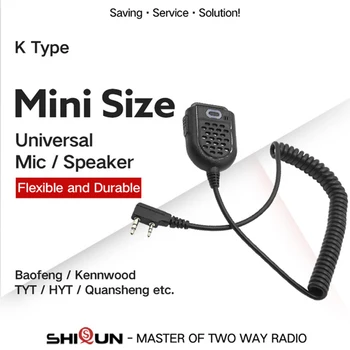 2-pin Walkie-talkie Microfon 3 5mm 2 5mm Mic cu Eticheta Clema Doi-way Radio Înlocuire Piese de Schimb pentru Baofeng UV5R V2