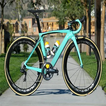 20 de culori XR4 Carbon Drum Bicicletă Complet Lucios Plin de Biciclete cu groupset 60mm osiei montate XR4 ghidon