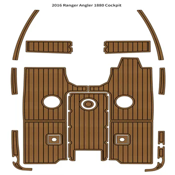 2016 Ranger Pescar 1880 Pilotaj Pad Barca Spuma EVA din lemn de Tec Podea Mat autoadezive