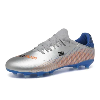 2023 New Sosire Oameni De Fotbal Pantofi Spicul Anti-Alunecare De Fotbal În Aer Liber Pantofi Baiat Mare De Argint Verde Sport Pantofi De Fotbal Mens
