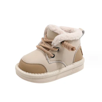 2023 Noi de Iarna pentru Copii Cizme Pentru Baieti din Piele de Pluș Cald fetițe Pantofi Impermeabil anti-alunecare de Moda jocuri pentru Copii Cizme de Zapada