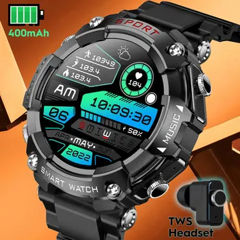 2023 Nou Ceas Inteligent 3 in 1 TWS Pavilioane Wireless 1.52 Inch Bluetooth Apel de Ritm Cardiac tensiunea Arterială Impermeabil Sport Smartwatch