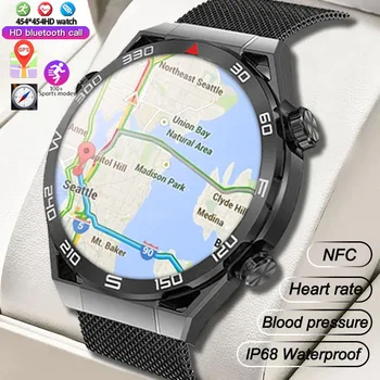2023 Ultra Pereche de Afaceri Inteligent Ceas Barbati Bluetooth Apel Busola 100+ Moduri de Sport Smartwatch Impermeabil Ceasuri pentru Huawei IOS