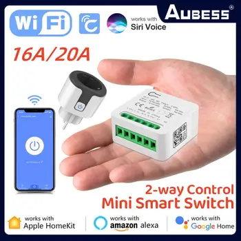 20A WiFi Inteligent Comutator de Control 2-way Switch Pentru Apple Homekit Mini Întrerupător Control Vocal Siri de Muncă Prin intermediul Alexa CozyLife de Start Google