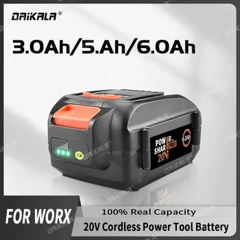 20V 6000mAh WA3525 Baterie Reîncărcabilă Pentru WORX WA3742 WG155 WG160 WG255 WG545 WA3520 WA3525 WA3760 WA3553 L50