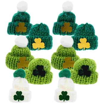 25pcs Miniatură Pălării Tricotate Saint Patrick Pălării de Tricotat Diy Accesorii pentru Saint Patrick Day