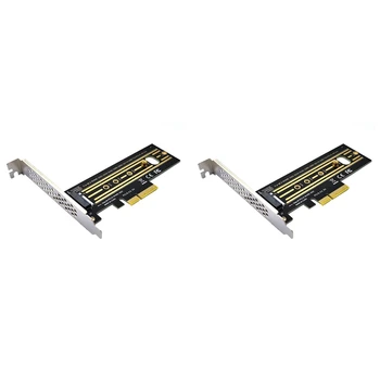 2X M. 2 Nvme SSD PCI-E 4.0 Adaptor Card PCI-E X4 4.0 GEN4 NVME CHEIE-M. 2 Adaptor Suport pentru Card 2230/2242/2260/2280 SSD