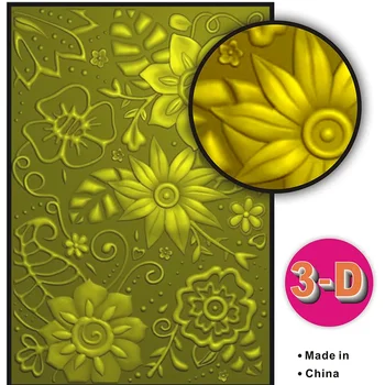 3-d Textura Impresie de Relief Folder - Boem Plante