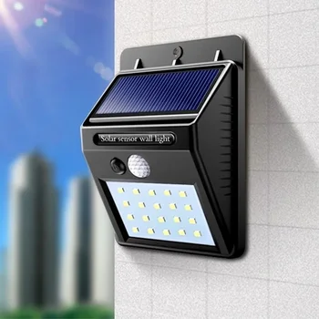 30 LED-uri în aer liber Solara Lampă Solară de Lumină Senzor de Mișcare Lumina de Perete rezistent la apa Alimentat cu energie Solară a Soarelui felinar de Gradina Decor