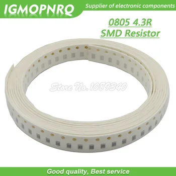 300pcs 0805 SMD Rezistor 4.3 ohm Chip Rezistor 1/8W 4.3 R 4R3 ohmi 0805-4.3 R