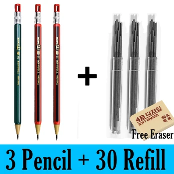 33pcs Creion Mecanic Presa Scrie Și să Păstreze Creion Folosit Pentru Schite Scris de Artizanat Artistic Schiță Consumabile 2.0 mm