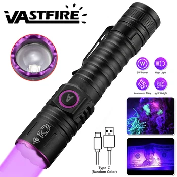 365/395nm Lanterna UV Blacklight Zoom Mini Ultra Violet Lumini de Control Lampă de Companie Pata de Urina Detector de Instrumente răsină
