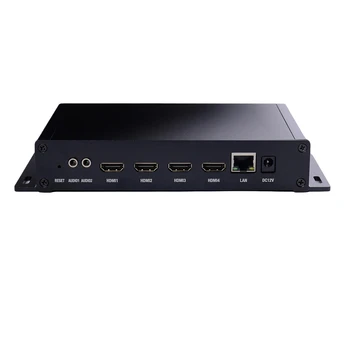 4 canal HDMI la IP H264 H265 Rețea Live Streaming IPTV, CATV Sistem TV 4K 3840X2160P RTMP RTSP, UDP, HTTP Video HD Encoder
