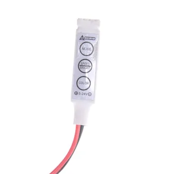 5-24V 3 Taste de Culoare RGB Controller LED-uri de Luminozitate Dimmer Pentru Led-uri 3528 5050 Lumina Benzi