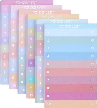 50 de Coli Pentru a Face Lista de Note Lipicioase Multicolors Căptușite Note Lipicioase Portabil Sticky Note Memo Pad Notepad kawaii papetărie