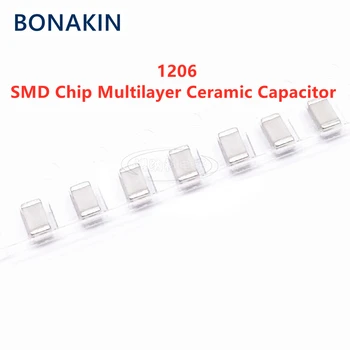 50PCS 1206 5PF 50V 100V 250V 500V 1000V ±0.25 PF 5R0C C0G NPO SMD Chip Condensator Ceramic Multistrat