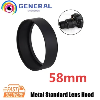 58 58mm Metal Standard Lens Hood Șurub-in Pentru Canon EOS Nikon, Sony, Fuji, Pentax 1300D 1200D 800D 760D 750D 700D 650D Accesorii
