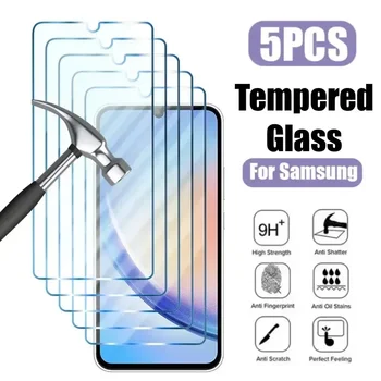 5PCS Sticla Temperata Pentru Samsung Galaxy A14 A53 A54 A13 A33 A34 A52S 5G Ecran Protector Pentru Samsung A52 A73 A21S A51 A72 Sticlă