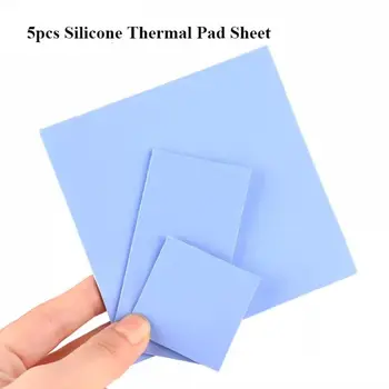 5pcs 4 Stiluri de Silicon Pad Termic Nou Culoare Alb de Conducție Termică Thermal Pad Foaie Cip Grafic de Căldură de Căldură Reducerea Patch