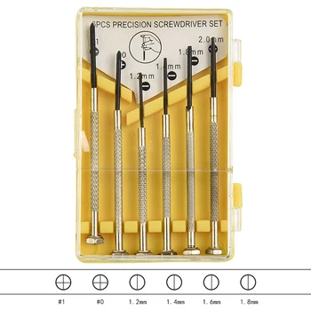 6 Buc Set de Șurubelnițe de Precizie, Pentru Ceasuri-Ceasuri Ochelari de Bijuterii Mici-Șurub Instrument DIY Kit Rugina Șurubelniță, Instrumentul de Reparare Set