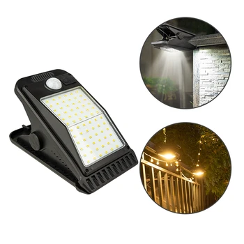 72 LED-uri Solare de Gradina Lumină Clip de Detectare Lumina Impermeabil Camping Lumină Pentru Gard Punte Perete Cort de Camping Patio Lumina