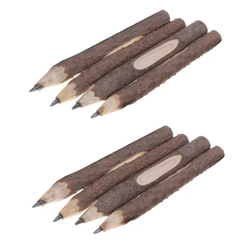 8pcs Retro Coaja de Creioane din Lemn de Arbore Rustic Crenguță Creioane Noutate Cadouri Pentru copii Copii de Ramură Lemn Ecologice Originale Pen