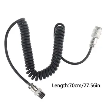  8pini Spiralat în Extensie Cablu de Microfon 8Core Aviației Plug de sex Masculin pentru a 8Core Aviației Mufa