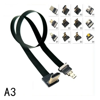A3 FPV Micro Mini 90 grad Adaptor de 5 cm-80cm FPC Trupa Flache HD-kompatibel Kabel Teren 20pin